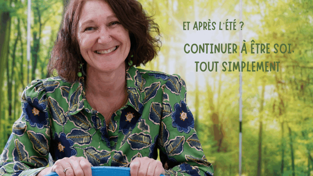 Anne Sallé sur fond de forêt