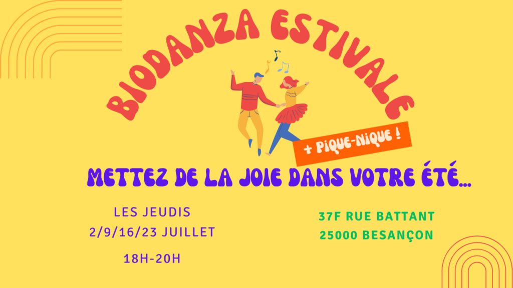 Affiche biodanza estivale
